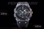 XF Factory Linde Werdelin Spidolite II Tech Green Automatic Watch - Skeleton Dial Forged Carbon Case Ceramic Bezel 